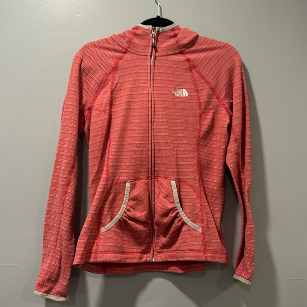North face fleece, zip up hoodie women’s medium